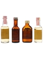Black Velvet, Canadian Club & Canadian Mist Bottled 1970s-1980s 4 x 4.7cl-5cl / 40%