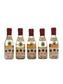 Courvoisier 1884, 1893, VVO 40yo, VO 20yo & 3 Star  5 x 3cl