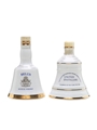 Bell's Chairman Of The Year 1986 & 1993-1994 Ceramic Decanters 2 x 5cl / 40%