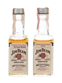 Jim Beam Bottled 1970s-1980s 2 x 4.7cl-5cl / 40%