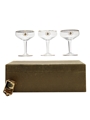 Golden Guinea 1911-1961 Georgius III Champagne Coupes & Champagne Stopper  