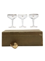 Golden Guinea 1911-1961 Georgius III Champagne Coupes & Champagne Stopper  