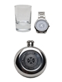 Ardbeg Hipflask, Tumbler & Watch  