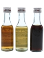Cinzano Bianco, Dry & Rosso Vermouth Bottled 1970s 3 x 5cl