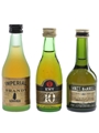 KWV, Sandeman & Three Barrels Brandy  3 x 5cl
