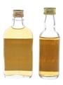 Auchentoshan Pure Malt Bottled 1970s & 1980s 2 x 5cl / 40%
