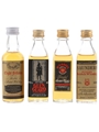 Assorted Blended Whisky Bottled 1980s 4 x 5cl