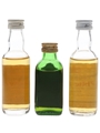 Dewar's De Luxe & White Label Bottled 1970s & 1980s 3 x 4.6cl-5cl