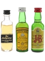 Antiquary, Cutty Sark & J&B Bottled 1970s & 1980s 3 x 4.6cl-5cl