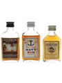Blue Anchor, Liquid Sunshine & Wood's Bottled 1960s & 1970s 3 x 5cl / 40%