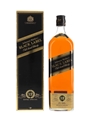 Johnnie Walker Black Label 12 Year Old Bottled 1990s - Ultimate Black Ski Runs Of Europe Booklet 100cl / 43%