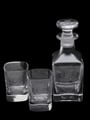 Decanter With Glasses  15cm Tall