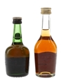 Courvoisier VSOP & Martell VS Bottled 1980s 2 x 5cl / 40%