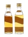 Johnnie Walker Black & Red Label Bottled 1970s 2 x 5cl