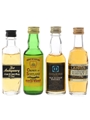 Antiquary, Crown Of Scotland, Diners & Langs Bottled 1970s & 1980s 4 x 5cl