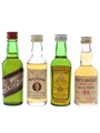 Black Bottle, Buchanan, Cutty Sark & Whyte & Mackays Bottled 1970s 4 x 5cl / 40%