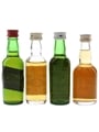 Black Bottle, Buchanan, Cutty Sark & Whyte & Mackays Bottled 1970s 4 x 5cl / 40%