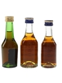 Martell 3 Star & Medaillon VSOP Bottled 1970s & 1980s 3 x 3cl-5cl / 40%