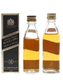 Johnnie Walker 12 Year Old Black Label & Red Label Bottled 1970s & 1980s 2 x 5cl / 40%