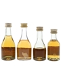 Beaupre & Napoleon Brandy Bottled 1970s & 1980s 4 x 5cl