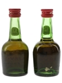 Courvoisier 3 Star Luxe Bottled 1970s 2 x 5cl / 40%