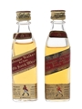 Johnnie Walker Red Label Bottled 1970s 2 x 5cl