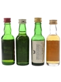 Black Bottle, Cutty Sark, Inver House & Langs Supreme Bottled 1970s 4 x 4.7cl-5cl / 40%
