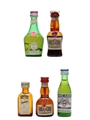 Assorted French Liqueurs Benedictine, Cherry Marnier, Cointreau, Grand Marnier & Ricard 5 x 2.8cl - 3cl