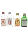 Booth's, Beefeater, Gordon's & White Satin Bottled 1970s-1980s 4 x 5cl