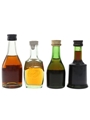Assorted Cognac Bottled 1960s-1980s 4 x 3cl / 40%