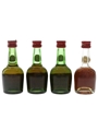 Courvoisier 3 Star Luxe Bottled 1970s & 1980s 4 x 2.7cl / 40%