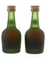 Courvoisier Napoleon Cognac Bottled 1970s-1980s 2 x 5cl / 40%