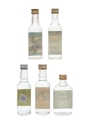 Assorted Vodka Bottled 1970s & 1980s 5 x 4.7cl-5cl
