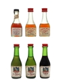 Cordiale Medoc & L'Abbe Francois Bottled 1970s-1980s 6 x 2.5cl-5cl