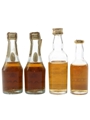 Copeo, Sandeman & Sorel Brandy Bottled 1970s 4 x 3cl-5cl