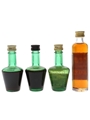 De Kuyper Apricot, Cherry, Pimpeltjens & Pruim Bottled 1970s & 1980s 4 x 3.5cl-5cl
