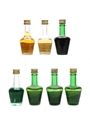 Assorted De Kuyper Liqueurs Bottled 1980s 7 x 3cl-3.5cl