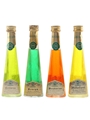 Casoni Cristallizzato Liqueurs Bottled 1970s - Certosa, Genepy, Mandarino, Millefiori 4 x 4cl / 40%
