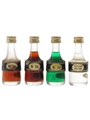 Marie Brizard Liqueurs Bottled 1980s 4 x 3cl