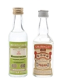 Moskovskaya & Smirnoff Red Label Vodka Bottles 1980s 2 x 5cl / 40%
