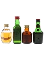 Assorted Blended Scotch Whisky Bottled 1970s 4 x 5cl / 40%