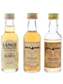 Langs Supreme & Pig's Nose Bottled 1980s 3 x 5cl / 40%