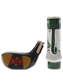 McGibbon's Golf Club & Bag Ceramic Decanters Bottled 1980s 2 x 5cl / 43%