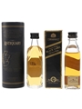 Antiquary & Johhnie Walker Black Label 12 Year Old Bottled 1990s 2 x 5cl / 40%