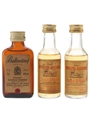 Ballantine's & Pig's Nose Bottled 1980s 3 x 5cl / 40%