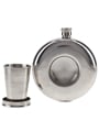 Don Q Hip Flask With Telescopic Cup 11cm Diameter