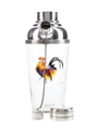 Rooster Glass Cocktail Shaker  24cm Tall