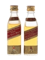Johnnie Walker Red Label Bottled 1970s & 1980s 2 x 5cl