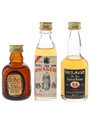 Grand Old Parr, Speaker & Whyte & Mackay Bottled 1980s 3 x 5cl / 40%