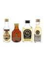 Grand Marnier, Old Smuggler, Robbie Burns & Scots Grey Bottled 1980s 4 x 3cl-5cl